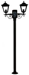 Heronia Φωτιστικό Κολώνα Εξωτερικού Χώρου E27 σε Μαύρο Χρώμα 23-0043 από το Agiovlasitishome