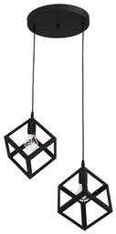 Heronia KYVOS/2L BL PENDEL Κρεμαστό Φωτιστικό Μαύρο 34x95εκ.
