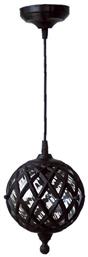 Heronia LP-520Κ Κρεμαστό Φωτιστικό Οροφής Εξωτερικού Χώρου E27 σε Μαύρο Χρώμα 11-0009