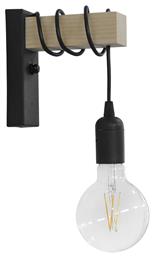 Heronia Μοντέρνο Φωτιστικό Τοίχου με Ντουί E27 σε Μαύρο Χρώμα Πλάτους 15cm από το Spitishop