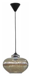 Heronia Rigato/25 Fyme 1L Κρεμαστό Φωτιστικό Μαύρο 25x90εκ.