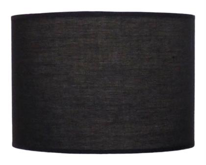 Heronia Στρογγυλό Καπέλο Φωτιστικού Μαύρο με Διάμετρο 20cm