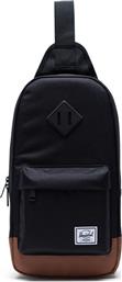 Herschel Supply Co Heritage Unisex Shoulder Bag Ανδρική Τσάντα Ώμου / Χιαστί σε Μαύρο χρώμα από το Sneaker10