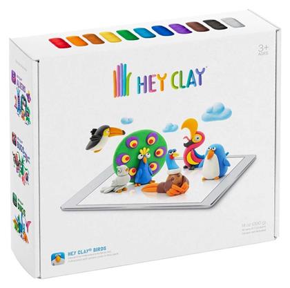 Hey Clay Claymates Πουλιά Πολύχρωμος Πηλός 390gr