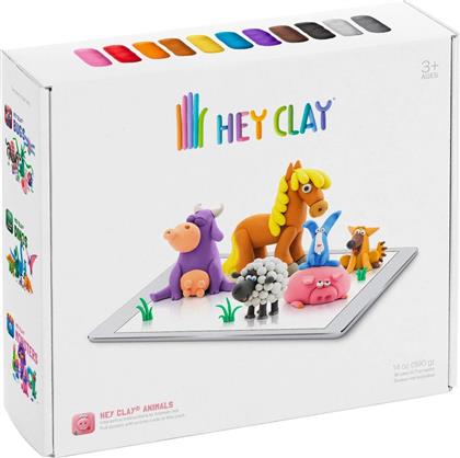 Hey Clay Claymates Ζωάκια Πολύχρωμος Πηλός 390gr από το Moustakas Toys