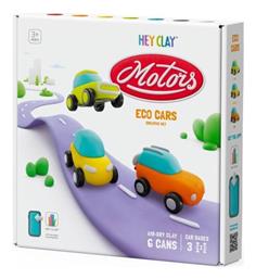 Hey Clay Eco Cars Παιδικός Πηλός Μοντελοποίησης Πολύχρωμος Σετ από το BlablaToys