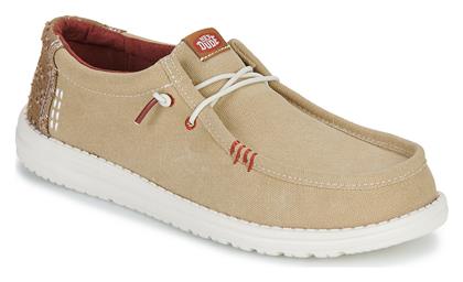 Hey Dude Wally Ανδρικά Loafers σε Μπεζ Χρώμα