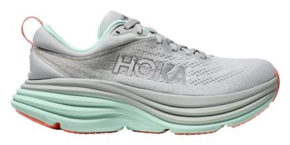 Hoka Bondi 8 Γυναικεία Αθλητικά Παπούτσια Running ΓΚΡΙ από το Siontis Athletics