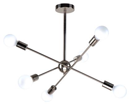 Home Lighting Gwen Κρεμαστό Φωτιστικό Ασημί 75x75x57εκ.