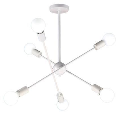 Home Lighting Gwen Μοντέρνο Κρεμαστό Φωτιστικό Πολύφωτο για 8 Λαμπτήρες E27 σε Λευκό Χρώμα