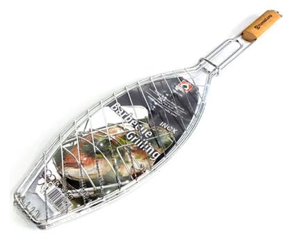 Home & Camp HCBG 4667 Διπλή Ανοξείδωτη Σχάρα Ψησίματος για Ψάρια 66x14εκ.