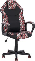 HomeMarkt HM1164.10 Καρέκλα Gaming Δερματίνης Μαύρο/Κόκκινο από το e-shop