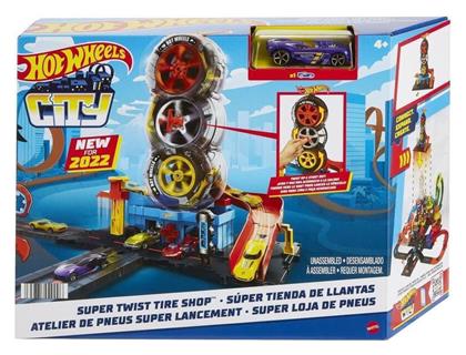 Hot Wheels City Super Twist Tire Shop για 5+ Ετών