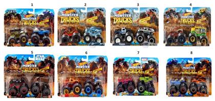 Hot Wheels Monster Trucks Assorted (Διάφορα Σχέδια) 2τμχ