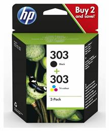 HP 303 Γνήσιο Πακέτο 2 Μελανιών Εκτυπωτή InkJet