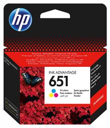 HP 651 Μελάνι Εκτυπωτή InkJet Πολλαπλό (Color) (C2P11AE)