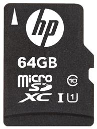 HP HP microSDXC U1 SDHC 64GB Class 10 U1 UHS-I με αντάπτορα