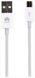 Huawei Regular USB 2.0 to micro USB Cable Λευκό 1m (C02450768A)