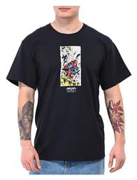 HUF x Marvel Moody Ανδρικό T-shirt Μαύρο με Στάμπα