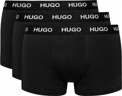 Hugo Boss Ανδρικά Boxer Μαύρα Μονόχρωμα 3Pack