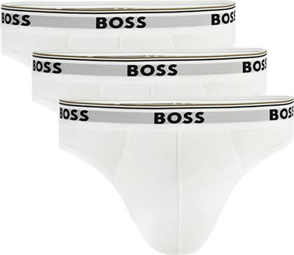 Hugo Boss Ανδρικά Σλιπ Λευκά Μονόχρωμα 3Pack