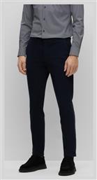 Hugo Boss Ανδρικό Παντελόνι Chino σε Slim Εφαρμογή Navy Μπλε από το Silenzio