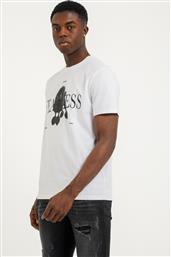 Hugo Boss Ανδρικό T-shirt Λευκό με Στάμπα