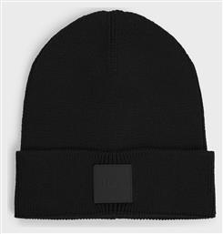 Hugo Boss Beanie Ανδρικός Σκούφος Πλεκτός σε Μαύρο χρώμα