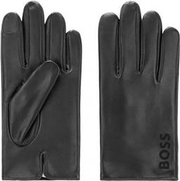 Hugo Boss Μαύρα Ανδρικά Δερμάτινα Γάντια από το Clodist