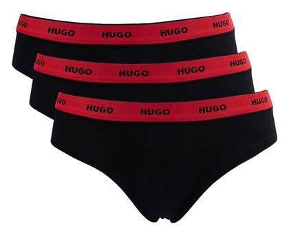 Hugo Boss Βαμβακερά Γυναικεία Slip 3Pack Black