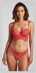 Hunkemöller Γυναικείο String με Δαντέλα Mineral Red