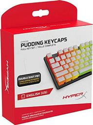 HyperX Pudding Keycaps Full Key Set US Layout White από το e-shop