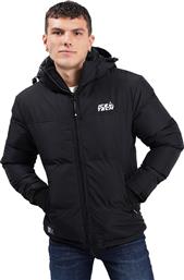 Ice Tech G828 Ανδρικό Μπουφάν Puffer για Χειμώνα Μαύρο από το Cosmossport