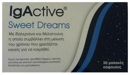 IgActive Sweet Dreams Συμπλήρωμα για τον Ύπνο 30 μαλακές κάψουλες