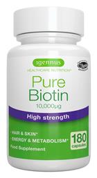 iGennus Pure Biotin Βιταμίνη 10000mg Pure 180 ταμπλέτες 180 κάψουλες