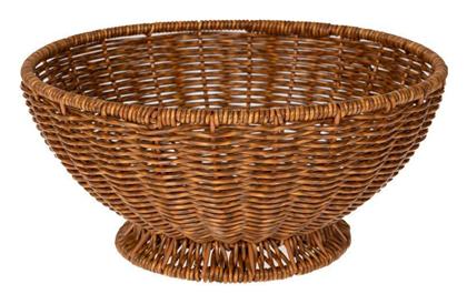 Iliadis Διακοσμητικό Μπωλ Rattan Καφέ 24.5x24.5x12cm