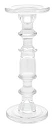 Iliadis Κηροπήγιο Γυάλινο σε Διάφανο Χρώμα 11x11x29εκ.