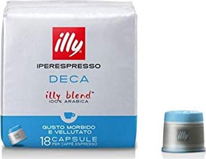 Illy Κάψουλες Espresso Decaffeine Συμβατές με Μηχανή Iperespresso 18caps