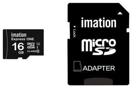 Imation Express One microSDHC 16GB Class 10 UHS-I με αντάπτορα