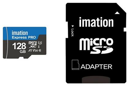 Imation Express Pro microSDXC 128GB Class 10 U3 V30 A1 UHS-I από το Elektrostore24