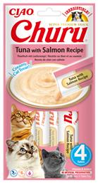 Inaba Churu Creamy Treat Λιχουδιές με Σολομό Tuna & Salmon για Ενήλικες Γάτες 14gr