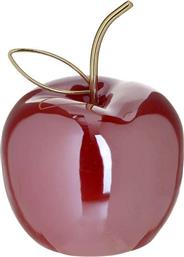 Inart Διακοσμητικό Μήλο από Κεραμικό Υλικό Κόκκινο/Χρυσό 12x12x15cm από το 24home