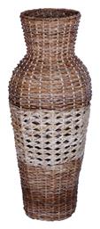 Inart Διακοσμητικό Βάζο Rattan Valeni Καφέ 40x40x100cm