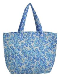 Inart Υφασμάτινη Τσάντα Θαλάσσης Μπλε από το Designdrops