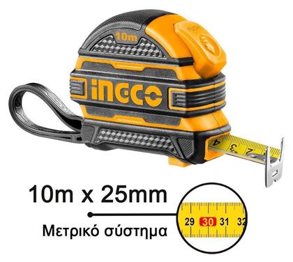 Ingco Μετροταινία με Αυτόματη Επαναφορά 25mm x 10m