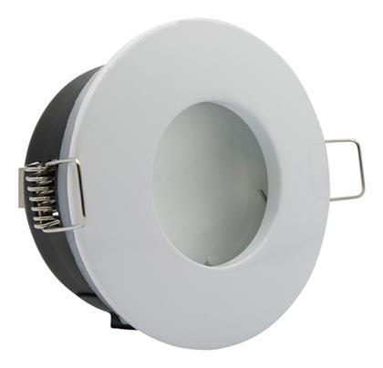 Inlight Χ0008 Στρογγυλό Μεταλλικό Χωνευτό Σποτ με Ντουί GU10 σε Λευκό χρώμα