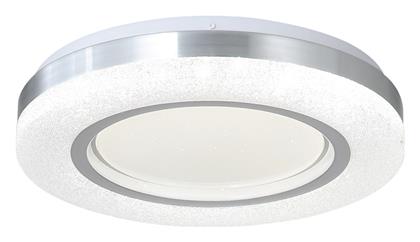 Inlight Μοντέρνα Μεταλλική Πλαφονιέρα Οροφής με Ενσωματωμένο LED σε Ασημί χρώμα 40cm από το Polihome