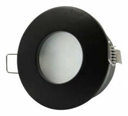 Inlight X0008-BL Στρογγυλό Μεταλλικό Χωνευτό Σποτ με Ντουί GU10 σε Μαύρο χρώμα 8x8cm από το Polihome