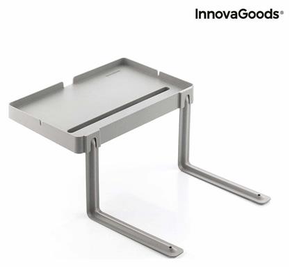InnovaGoods Bedten Πλαστικός Ορθογώνιος Δίσκος Κρεβατιού σε Γκρι Χρώμα