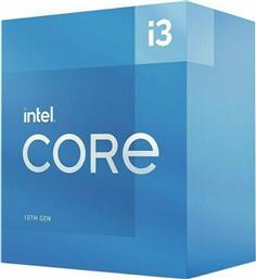 Intel Core i3-10105F 3.7GHz Επεξεργαστής 4 Πυρήνων για Socket 1200 σε Κουτί με Ψύκτρα